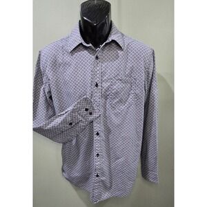 Gibson Patterned Long Sleeve Shirt, Button Down Dress Shirt‎ With Pocket Size S